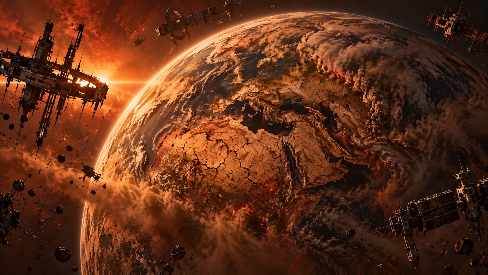 La Terre mourante vue de l'espace